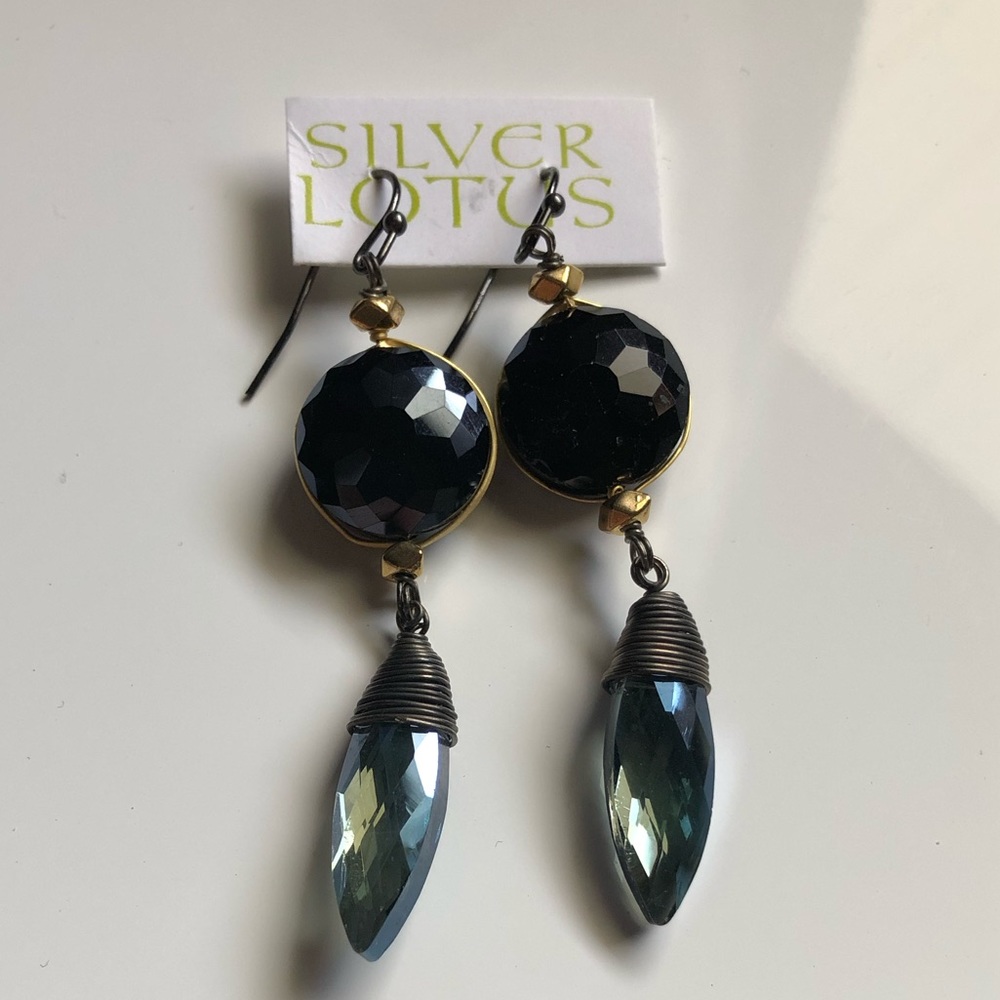 Wire Wrapped Dangle Earrings